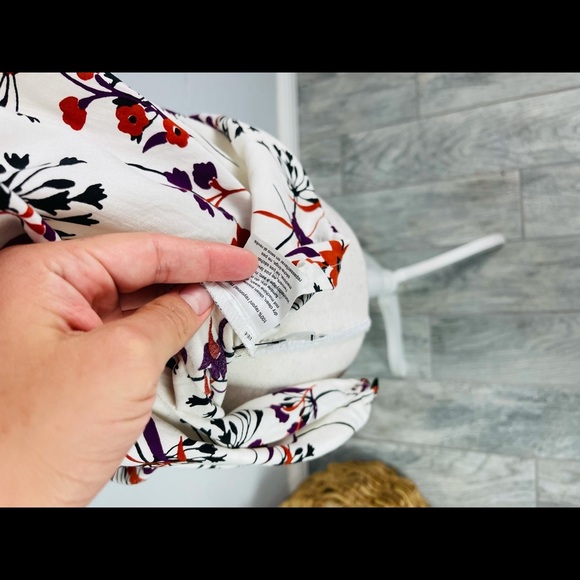 TOMMY HILFIGER FLORAL LOOSE FIT LONG SLEEVE BLOUSE - Picture 4 of 5